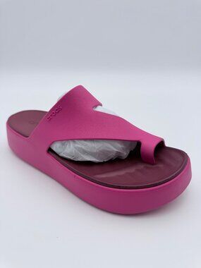 Crocs Women’s Brooklyn Wedge Sandals Pink Lightweight Comfort Platform Summer